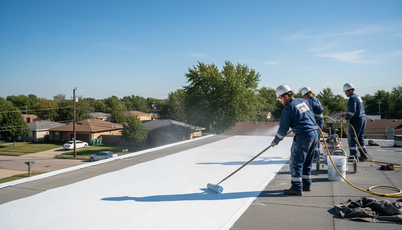 Commercial roof coating in Shamrock, OK near me